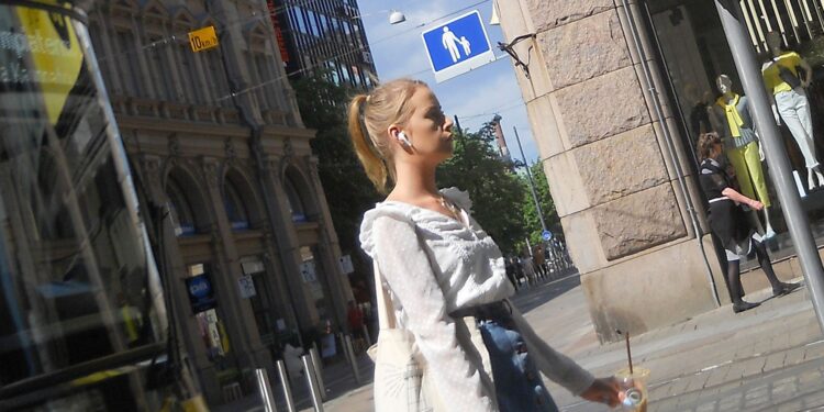 young russian girl in white thong miniskirt jeans voyeur upskirt