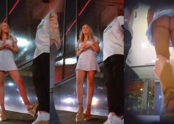 Blonde Goddess Tits Were So Huge Upskirt