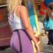 street voyeur pawg in pink tight spandex