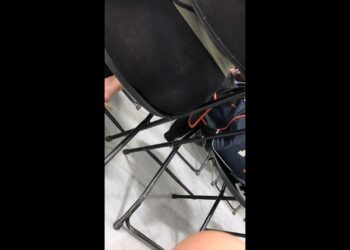 Girl wear leggings hot See Through Black Thong