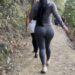Candid Jiggly Fat Ass Latina in Grey Leggings