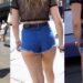 Candid Girl Creepshot Thick Ass Denim Shorts