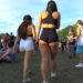Rave Voyeur Brunette Girl Candid Bubble Butt Festival